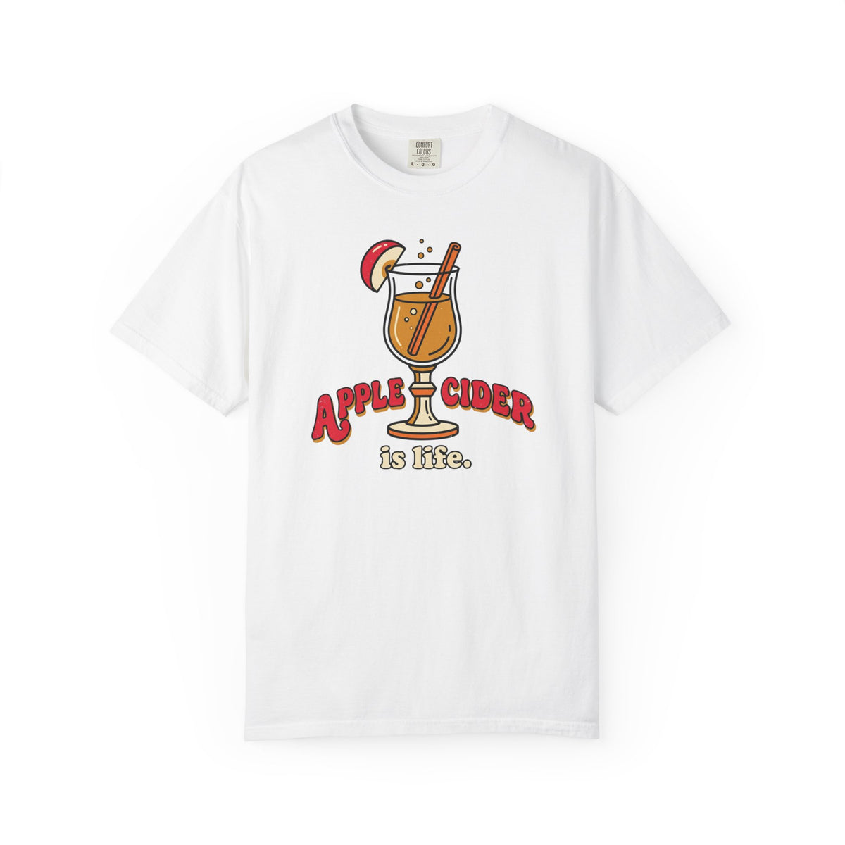 Apple Cider Is Life Illustration T-Shirt | Fall Drink, Cider Lover Tee