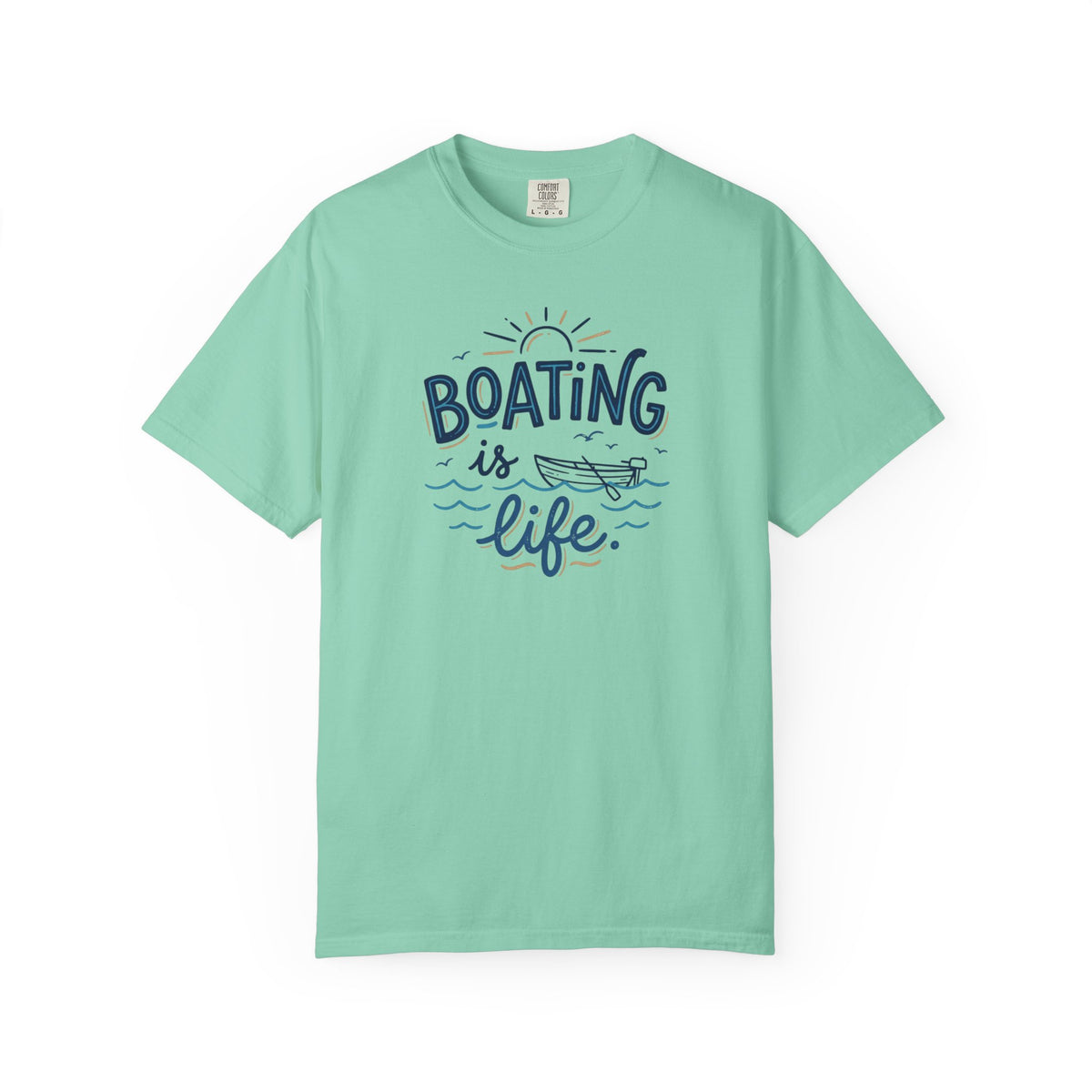 Boating Is Life Illustration T-Shirt | Boat, Lake Lover Tee