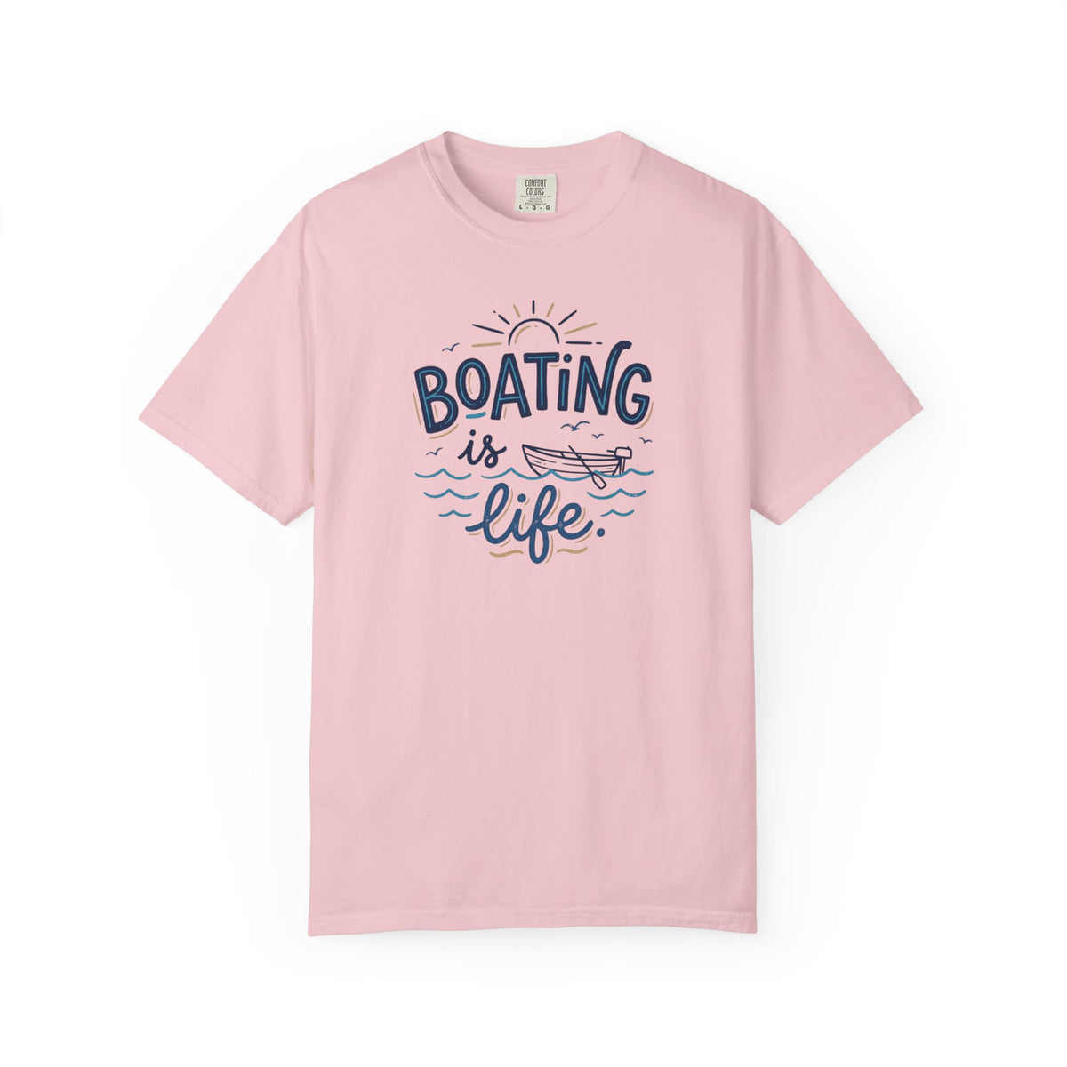 Boating Is Life Illustration T-Shirt | Boat, Lake Lover Tee