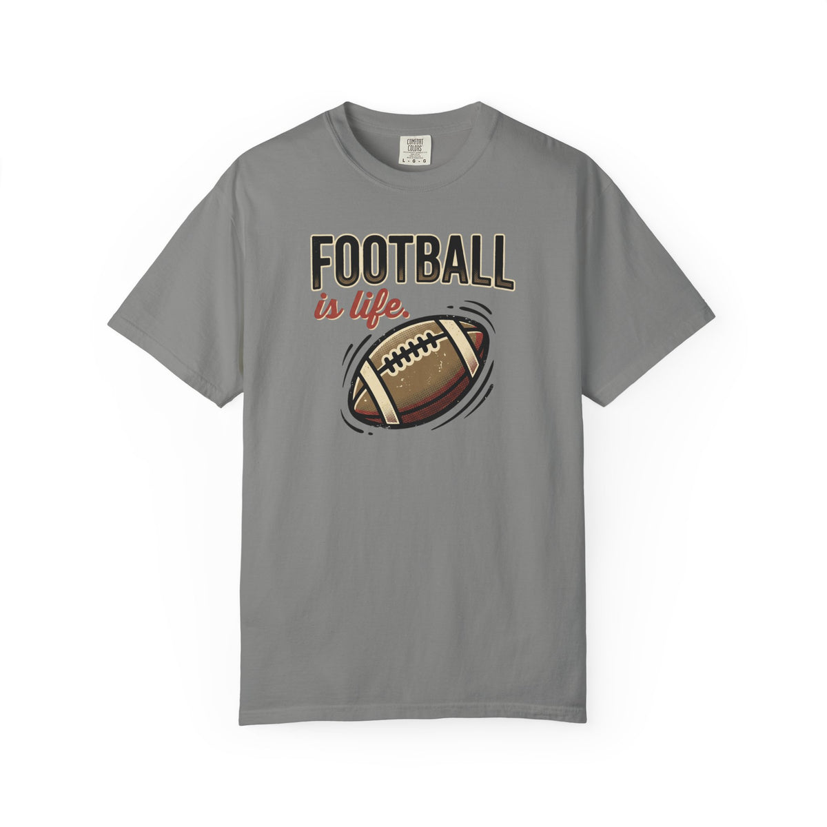 Football Is Life Illustration T-Shirt | Game Day, Football Lover Tee