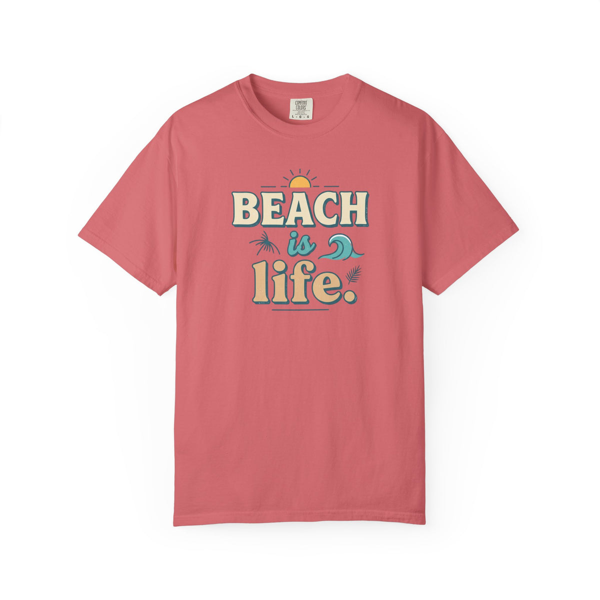 Beach Is Life Illustration T-Shirt | Ocean, Beach Lover Tee