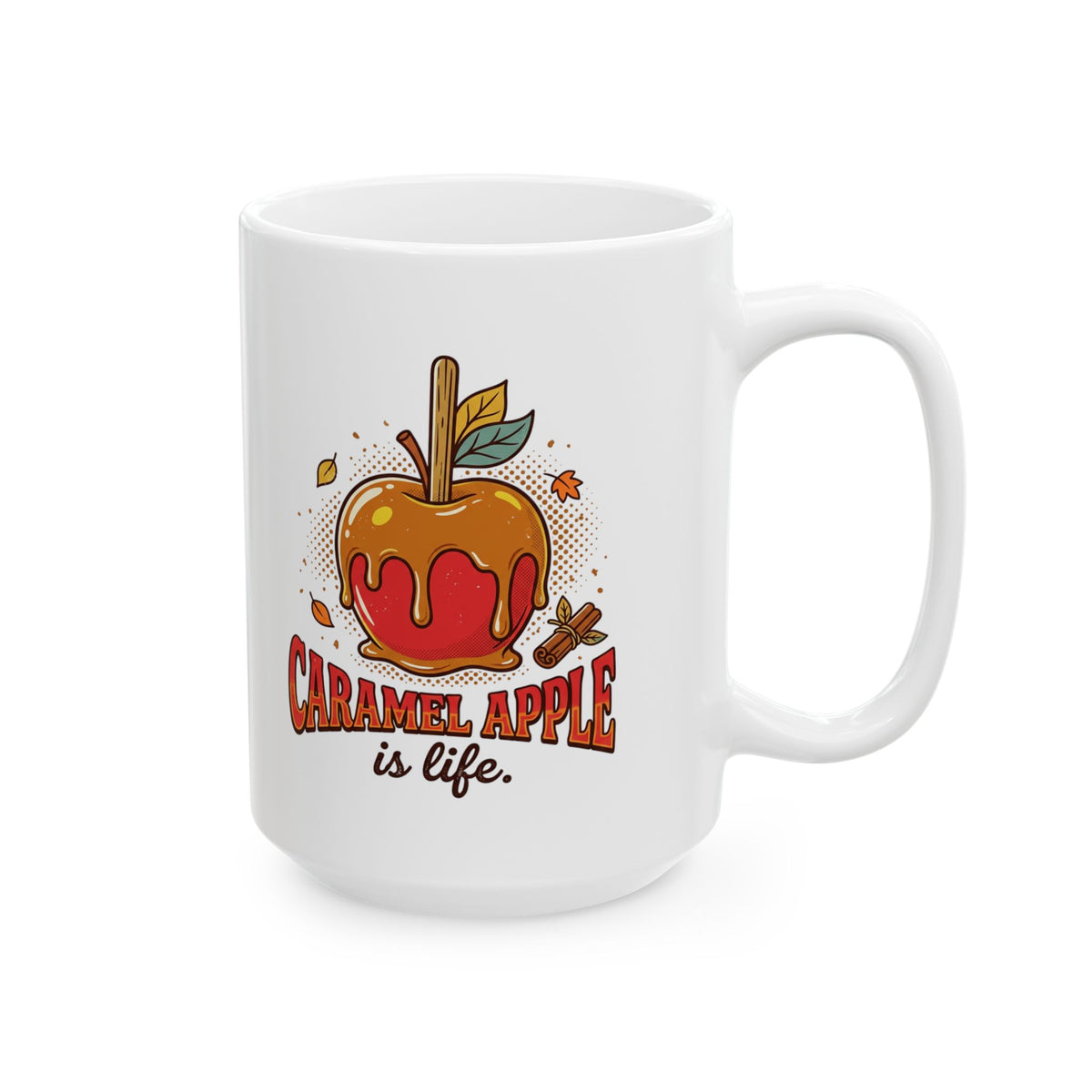 Caramel Apple Is Life Ceramic Mug | Apple Lover, Cozy Fall Gift