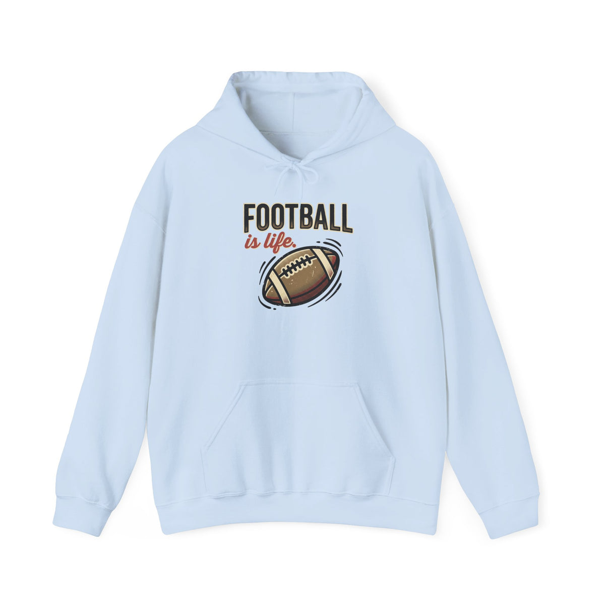 Football Is Life Graphic Hoodie | Football Lover, Game Day Sweatshirt