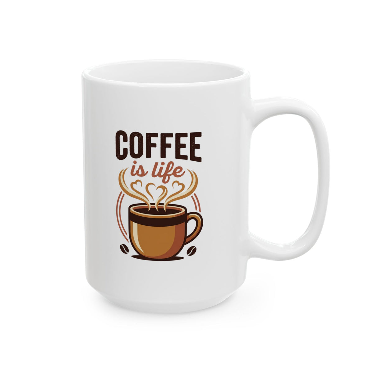 Coffee Is Life Ceramic Mug | Coffee Lover, Caffeine Gift