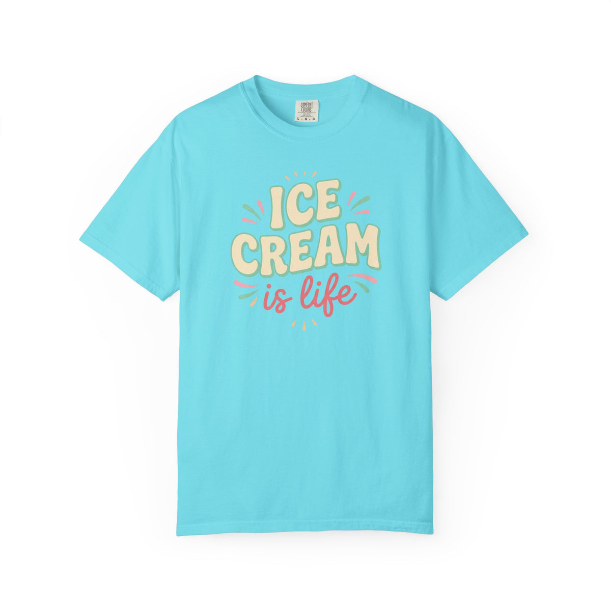 Ice Cream Is Life Illustration T-Shirt | Sweet Treat, Ice Cream Lover Tee